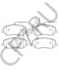 1617258380 EUROREPAR Колодки тормозные дисковые CITROEN C8 (EA, EB) 2.0 02>, CITROEN JUMPY (U6U) 2.0 94>, PEUGEOT 807 (E) в городе Королёв